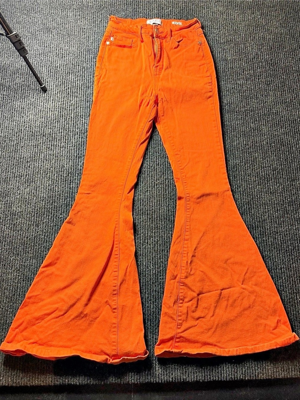 Judy Blue Super Flare Jeans Women’s 5/27 Orange Bell Bottom Stretch Retro